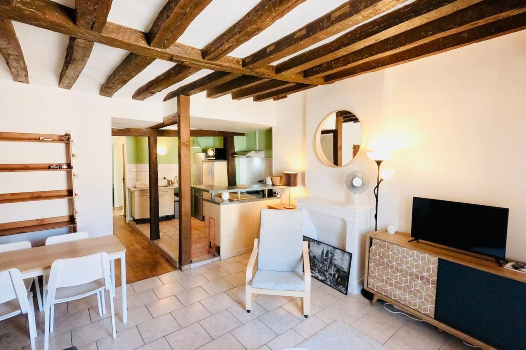 Fontainebleau Rue Grande - Chez Alexis Apartment ภายนอก รูปภาพ